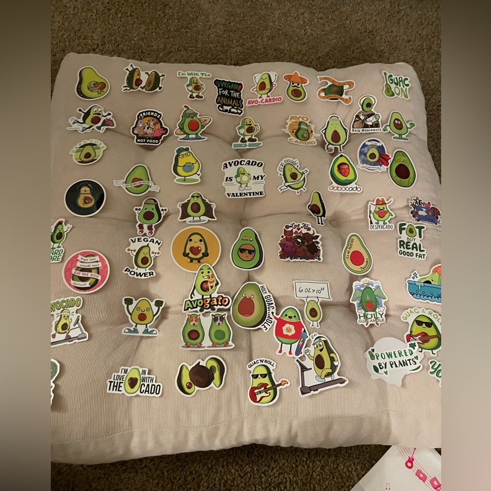 65 Fun Avocado 🥑 Vegan Plant 🌱 Nalgene / Hydroflask Waterproof 💦 Stickers
